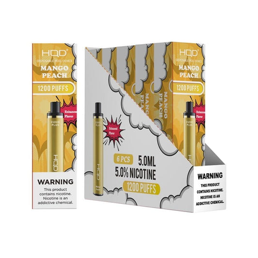 HQD Cuvie Plus Mango Guava Box of 6 - wholesale Smoke Shop