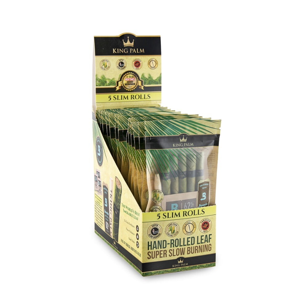 KING PALM 5 Pack [Slim Rolls] 15ct - wholesale Smoke Shop