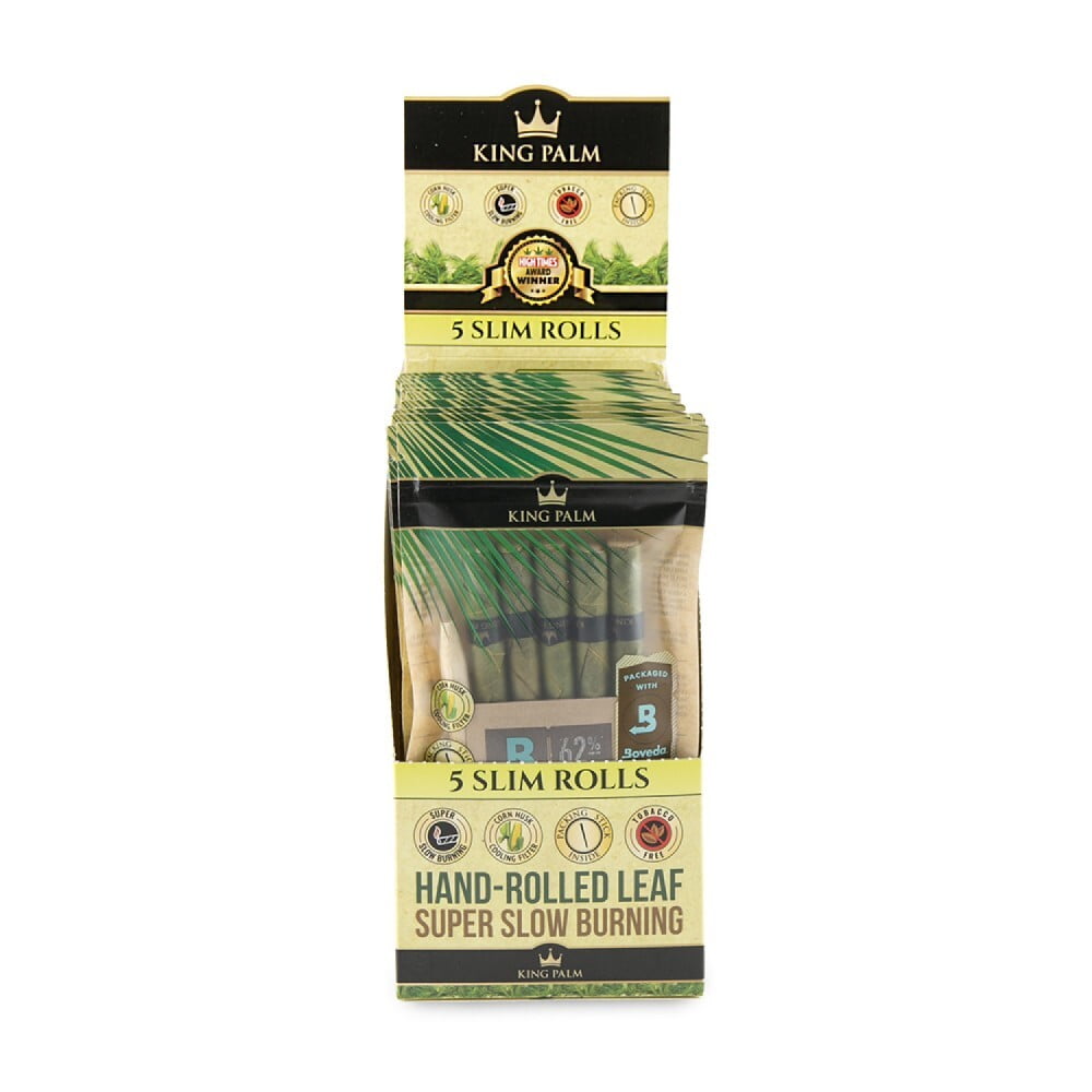 KING PALM 5 Pack [Slim Rolls] 15ct - wholesale Smoke Shop