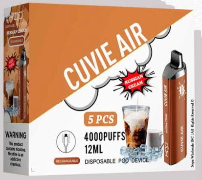 HQD CURVIE AIR - ALL [4000 Puffs] 5ct - wholesale Smoke Shop