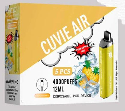 HQD CURVIE AIR - ALL [4000 Puffs] 5ct - wholesale Smoke Shop