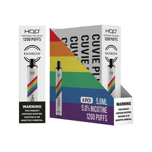 HQD Cuvie Plus Fruit  Fusion Box of 6 - wholesale Smoke Shop