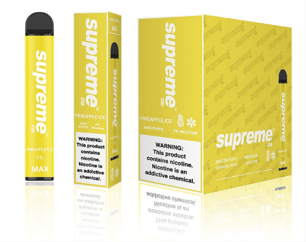 SUPREME 2% - Black Ice [2000 Puffs] 10pcs - wholesale Smoke Shop