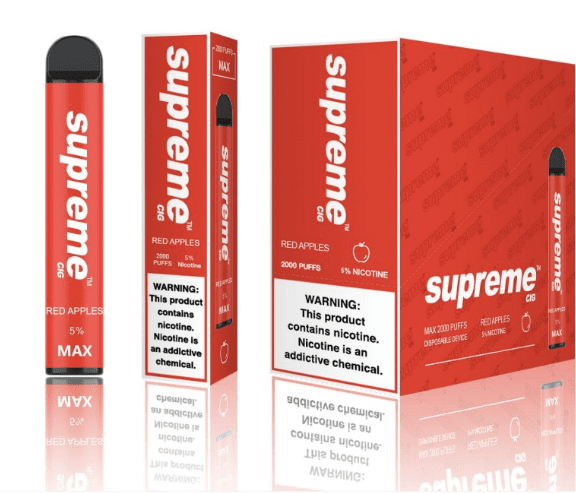 SUPREME 2% - Black Ice [2000 Puffs] 10pcs - wholesale Smoke Shop