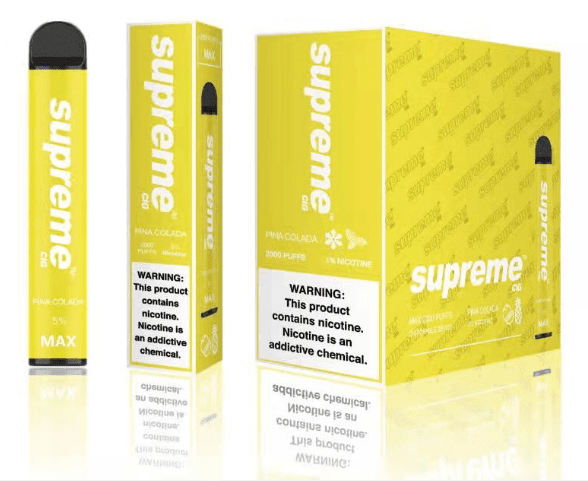 SUPREME 2% - Black Ice [2000 Puffs] 10pcs - wholesale Smoke Shop