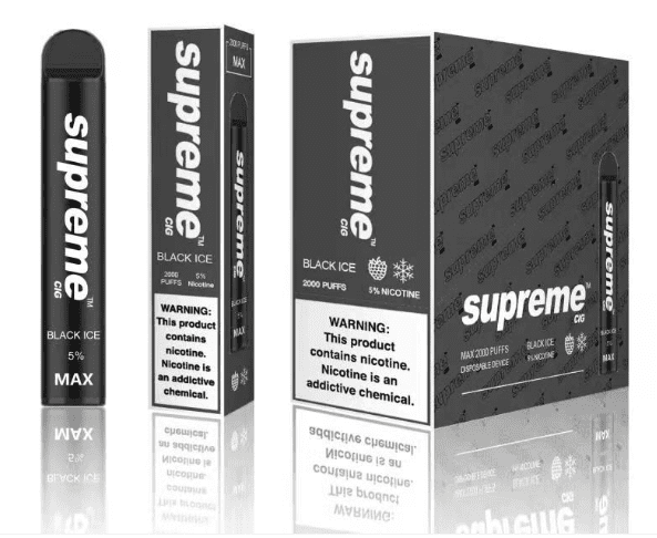 SUPREME 2% - Black Ice [2000 Puffs] 10pcs - wholesale Smoke Shop