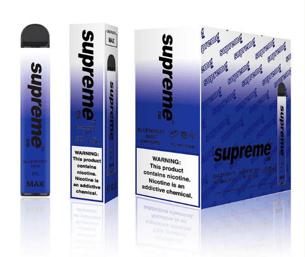 SUPREME 2% - Black Ice [2000 Puffs] 10pcs - wholesale Smoke Shop