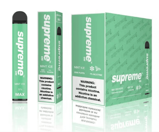 SUPREME 2% - Black Ice [2000 Puffs] 10pcs - wholesale Smoke Shop